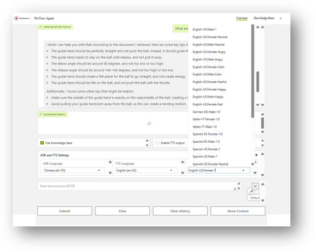 ASR / Text-to-speech
